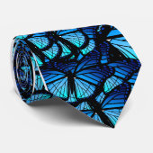 青い蝶タイ ネクタイ (ロール)