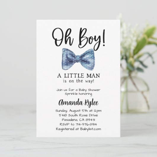 青い蝶ネクタイ、小さな男が途中にある 招待状 (スタンド正面)