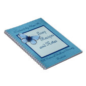 青い蝶ハンドメイドの石鹸 ノートブック (右側)