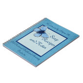 青い蝶ハンドメイドの石鹸 ノートブック (左側)