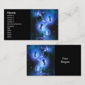 青い蝶プロフィールカード 名刺 (正面/裏面)