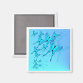 青い蝶マグネット マグネット (正面/裏面)