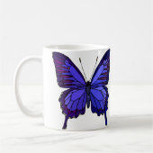 青い蝶マグ コーヒーマグカップ (左)