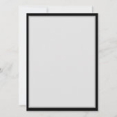 青い蝶モルフォとダークシームレスパターン カード (裏面)