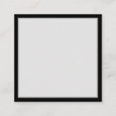 青い蝶モルフォとダークシームレスパターン 予約カード (裏面)