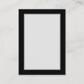 青い蝶モルフォとダークシームレスパターン 名刺 (裏面)