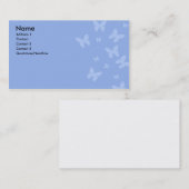 青い蝶名刺 名刺 (正面/裏面)