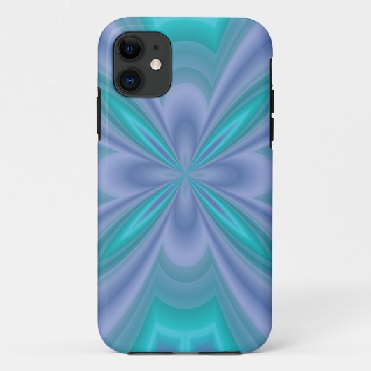 青い蝶抽象芸術 Case-Mate iPhoneケース (裏面)