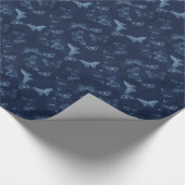 青い蝶紙 ラッピングペーパー (角)