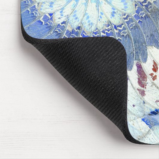 青い蝶翼の芸術のマウスパッド マウスパッド (コーナー)