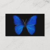 青い蝶飛んでいるな昆虫 名刺 (裏面)