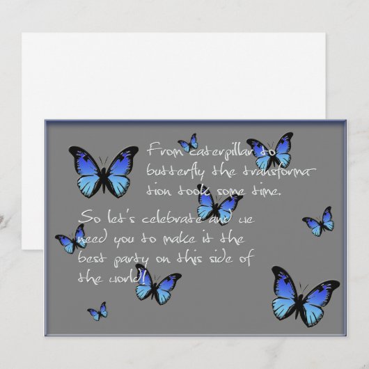 青い蝶 (正面/裏面)