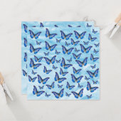 青い蝶 カード (正面/裏面インサイチュ)