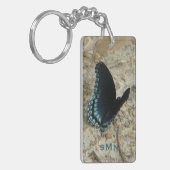 青い蝶 キーホルダー (正面左)