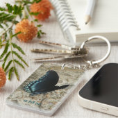 青い蝶 キーホルダー (正面右)