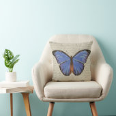 青い蝶 クッション (椅子)
