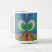 青い蝶 コーヒーマグカップ (正面左)