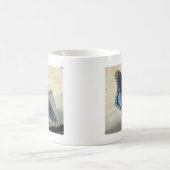 青い蝶 コーヒーマグカップ (中央)