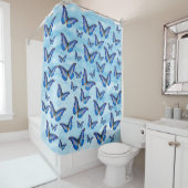 青い蝶 シャワーカーテン (インサイチュ)
