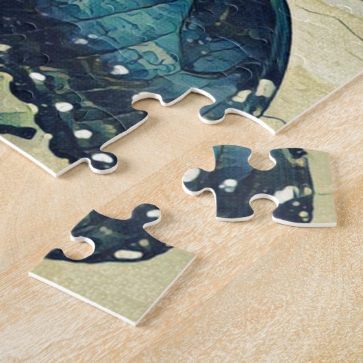 青い蝶 ジグソーパズル (側面)