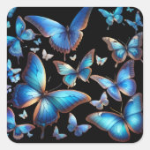 青い蝶 スクエアシール (正面)