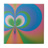 青い蝶 タイル (正面)