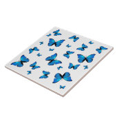 青い蝶 タイル (側面)