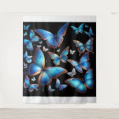 青い蝶 タペストリー (正面)