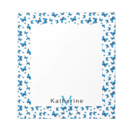 青い蝶 ノートパッド