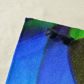 青い蝶 ビーチタオル (インサイチュ)