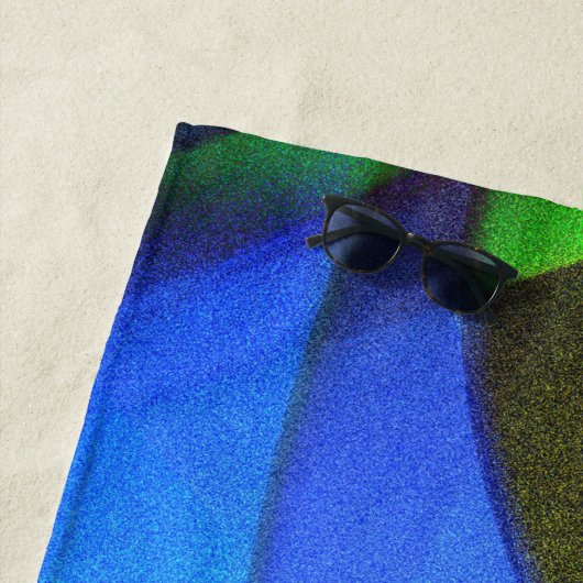 青い蝶 ビーチタオル (インサイチュ)