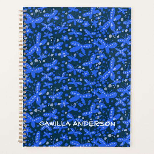 青い蝶 プランナー手帳 (正面)