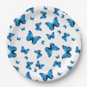 青い蝶 ペーパープレート (正面)