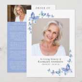 青い蝶 |メモリアル プログラム (正面/裏面)