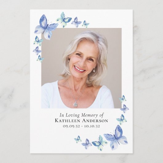 青い蝶 |メモリアル プログラム (正面)