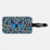 青い蝶 ラゲッジタグ (裏面横)