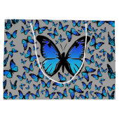 青い蝶 ラージペーパーバッグ (裏面)