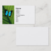 青い蝶 名刺 (正面/裏面)