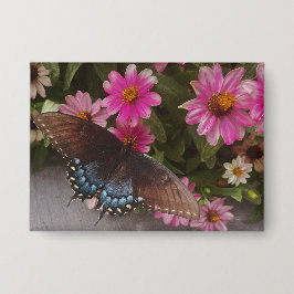 青い蝶 缶バッジ