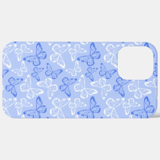 青い蝶 Case-Mate iPhoneケース (裏面 (横))