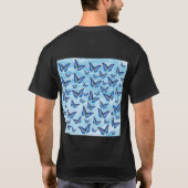 青い蝶 Tシャツ (裏面)