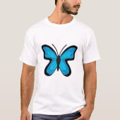 青い蝶 Tシャツ (正面)