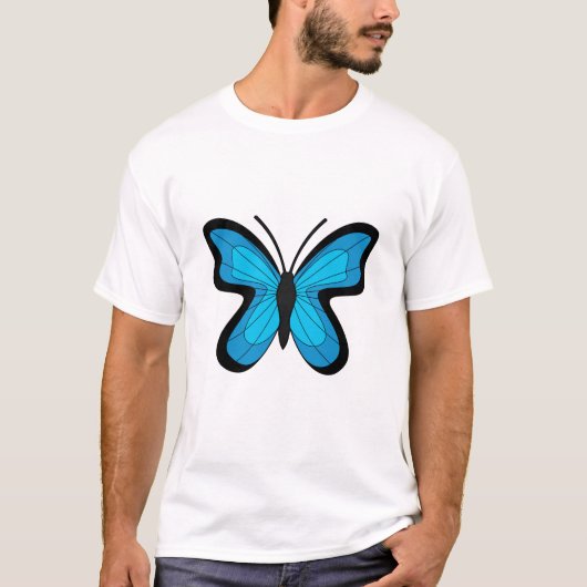 青い蝶 Tシャツ (正面)