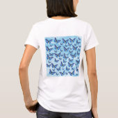青い蝶 Tシャツ (裏面)