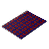 青い螺旋ノートに赤いハート ノートブック (左側)