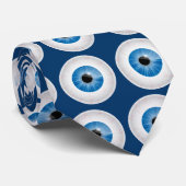 青い血まみれの目玉タイ ネクタイ (ロール)