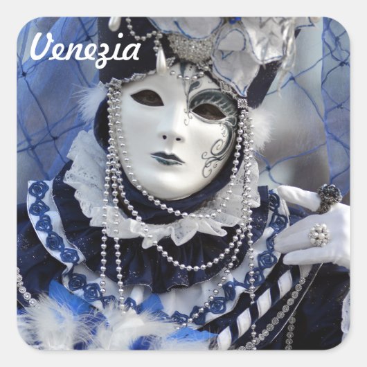 青い衣装 スクエアシール (正面)