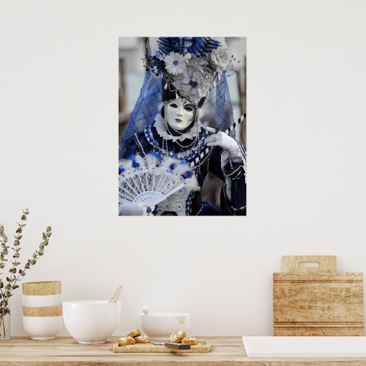 青い衣装 ポスター (キッチン)