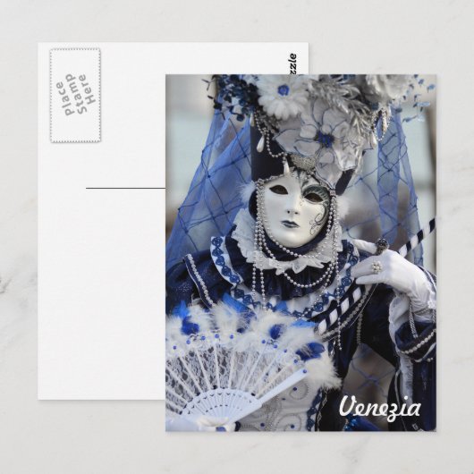 青い衣装 ポストカード (正面/裏面)