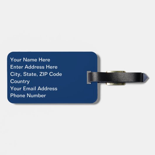 青い衣裳 ラゲッジタグ (裏面横)